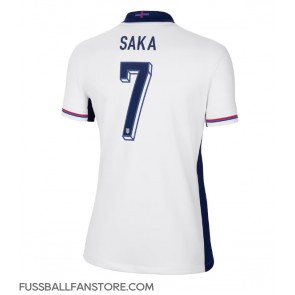 England Bukayo Saka #7 Replik Heimtrikot Damen EM 2024 Kurzarm